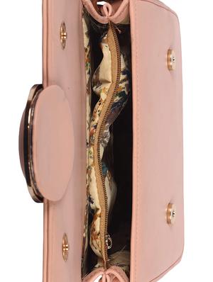 pink leatherette (pu) regular sling bag - 15169649 - Standard Image - 3