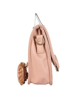 pink leatherette (pu) regular sling bag - 15169649 - Standard Image - 4