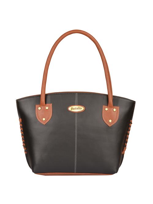 black leatherette regular handbag - 15169659 - Standard Image - 1