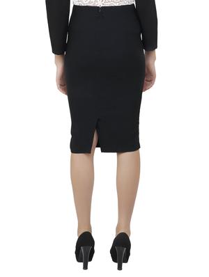 black cotton pencil skirt - 15169854 - Standard Image - 3