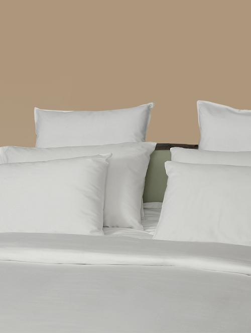 200 TC 100% Cotton Percale Solid, Grey Color, Pair Of Large Size Pillow Covers - 15170206 - Standard Image - 1