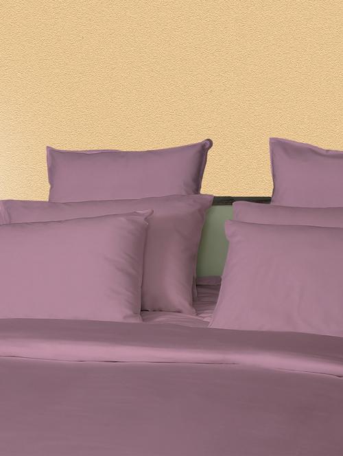 210 TC 100% Cotton Percale Solid, Pale Violet Red Color, Pair Of Regular Size Pillow Covers - 15170222 - Standard Image - 1