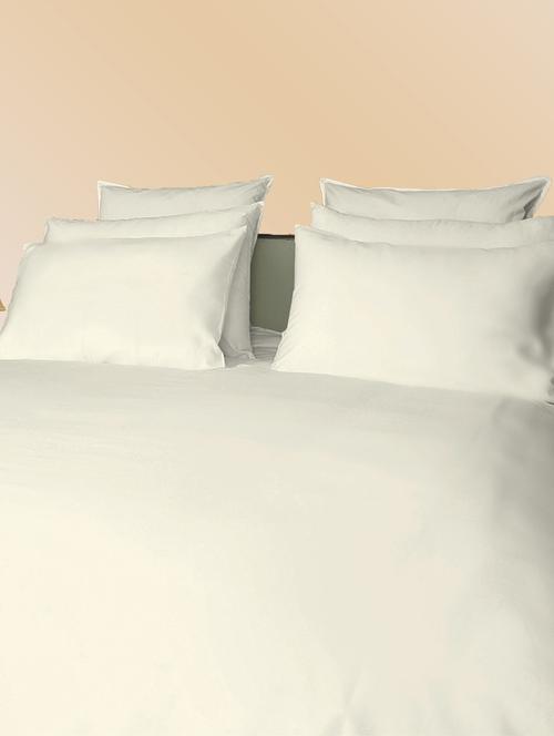 300 TC 100% Cotton Sateen Solid, Lemon Chiffon Color, Pair Of Large Size Pillow Covers - 15170253 - Standard Image - 1