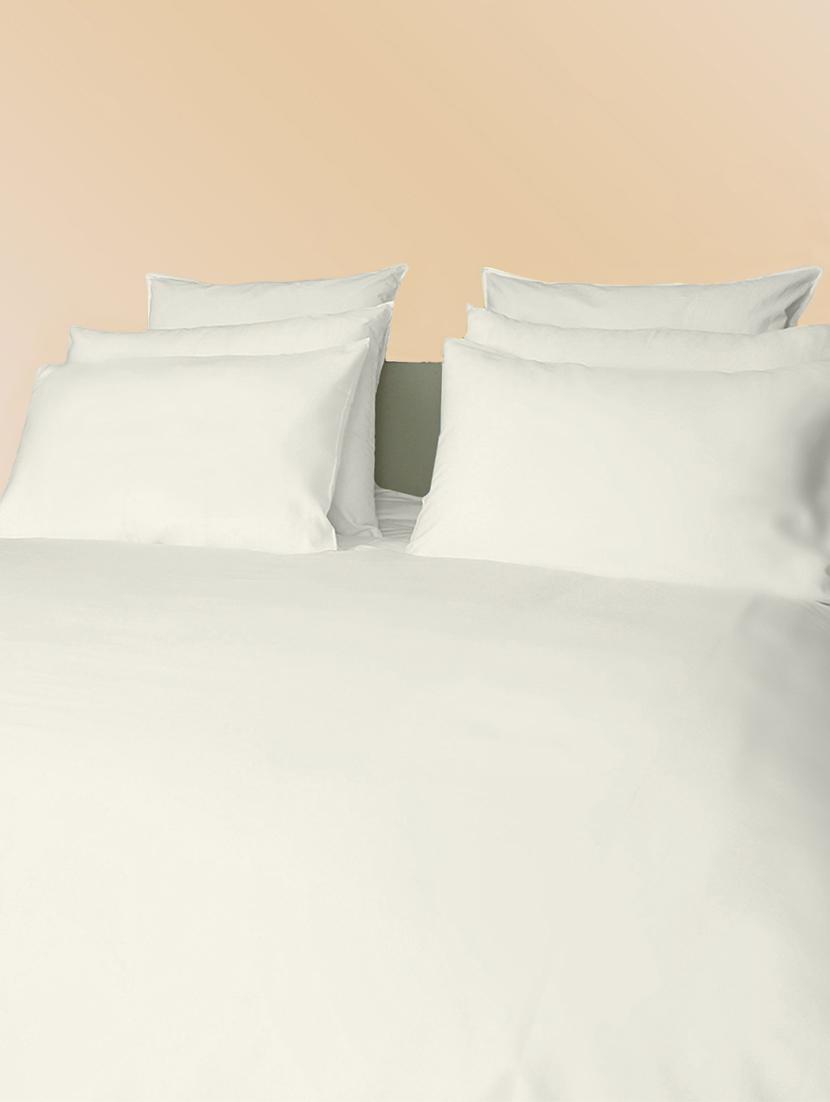 300 TC 100% Cotton Sateen Solid Pair Of Large Size Pillow Covers - 15170258 - Zoom Image - 1