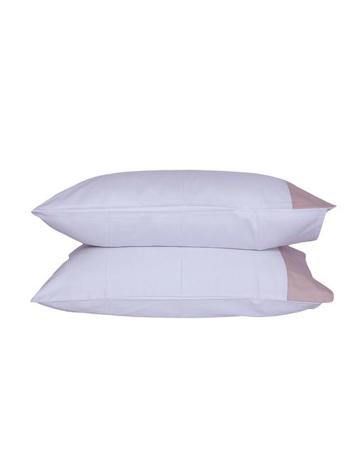 400 TC 100% Cotton Sateen Solid, White Color, Pair Of Regular Size Pillow Covers - 15170294 - Standard Image - 1