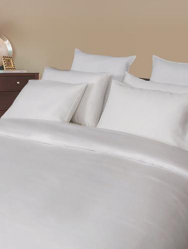 500 TC 100% Cotton Sateen Solid, Grey Color, Pair Of Large Size Pillow Covers - 15170361 - Very Small Image - 1
