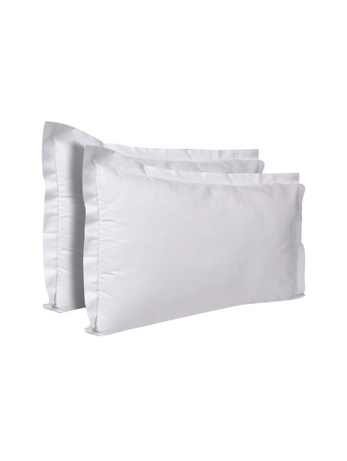 300 TC 100% Cotton Damask Self Pattern Design Pair Of Large Size Pillow Covers - 15170368 - Standard Image - 1