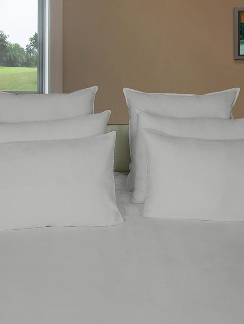 600 TC 100% Cotton Sateen Solid, Grey Color, Pair Of Regular Size Pillow Covers - 15170454 - Standard Image - 1
