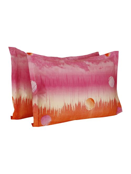 200 TC 100% Cotton Twill Printed Design Pair Of Regular Size Pillow Covers - 15170465 - Standard Image - 1