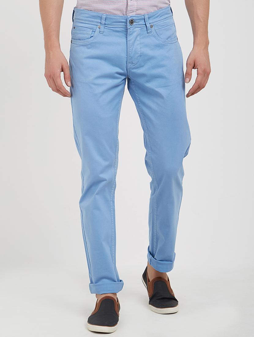 blue cotton plain jeans - 15171634 - Zoom Image - 1
