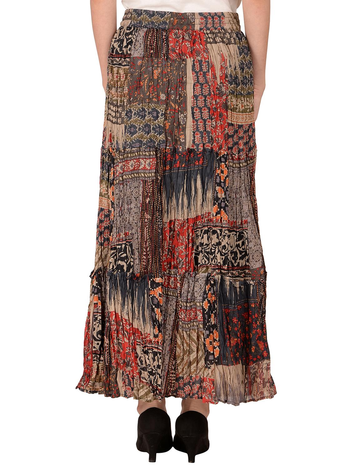drawstring waist maxi skirt - 15172940 - Zoom Image - 3