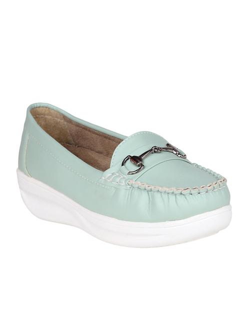 sea green resin slip on loafers - 15173292 - Standard Image - 1