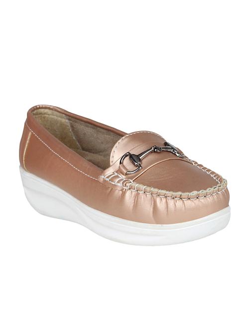 copper resin slip on loafers - 15173294 - Standard Image - 1