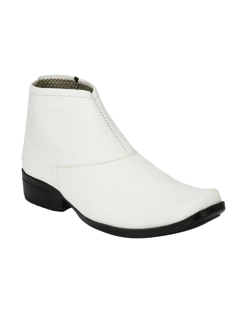 white Leather slip on boot - 15173355 - Zoom Image - 1