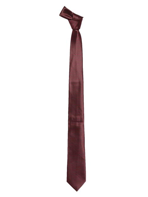 maroon microfiber tie - 15173729 - Standard Image - 1