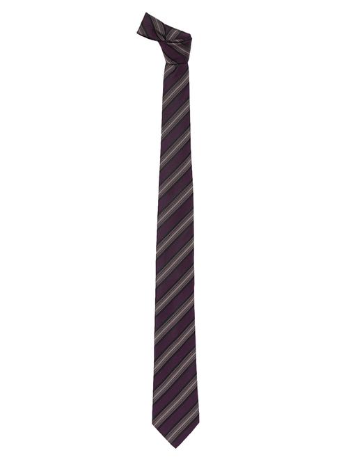 purple::black microfiber tie - 15173736 - Standard Image - 1