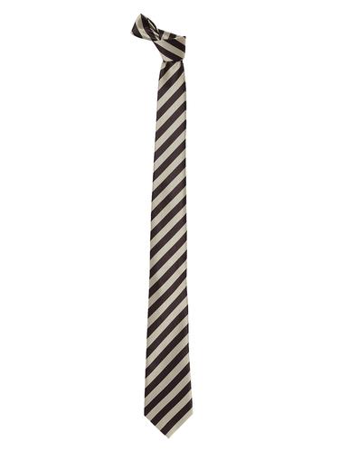 brown::cream microfiber tie - 15173740 - Very Small Image - 1