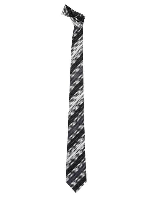 grey::black microfiber tie - 15173764 - Standard Image - 1