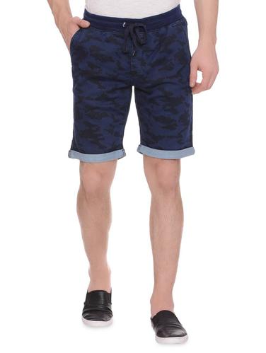 blue cotton blend shorts - 15175666 - Very Small Image - 1