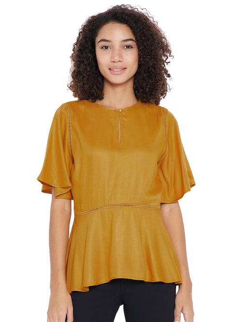 Ladder lace insert bell sleeved top - 15175704 - Very Small Image - 1