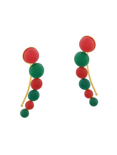 red & green ear-cuff - 15175926 - Very Small Image - 1
