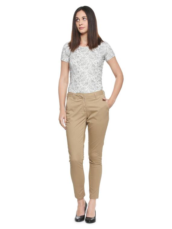 brown cotton chinos - 15175934 - Zoom Image - 3