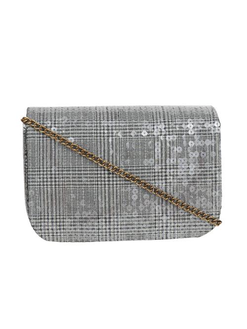 silver cotton box clutch - 15175968 - Very Small Image - 1