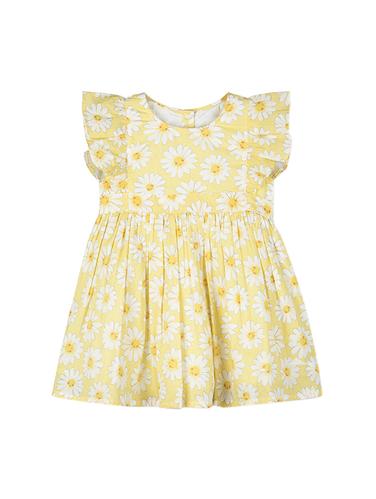 yellow cotton frock - 15176341 - Very Small Image - 1