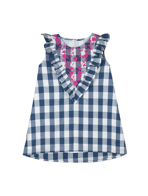 blue cotton frock - 15176357 - Standard Image - 1