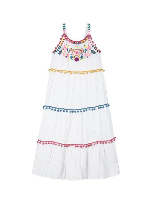 white cotton frock - 15176358 - Standard Image - 1