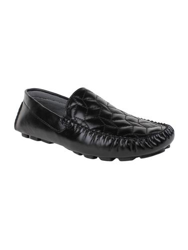 black leatherette slip on loafer - 15176360 - Very Small Image - 1