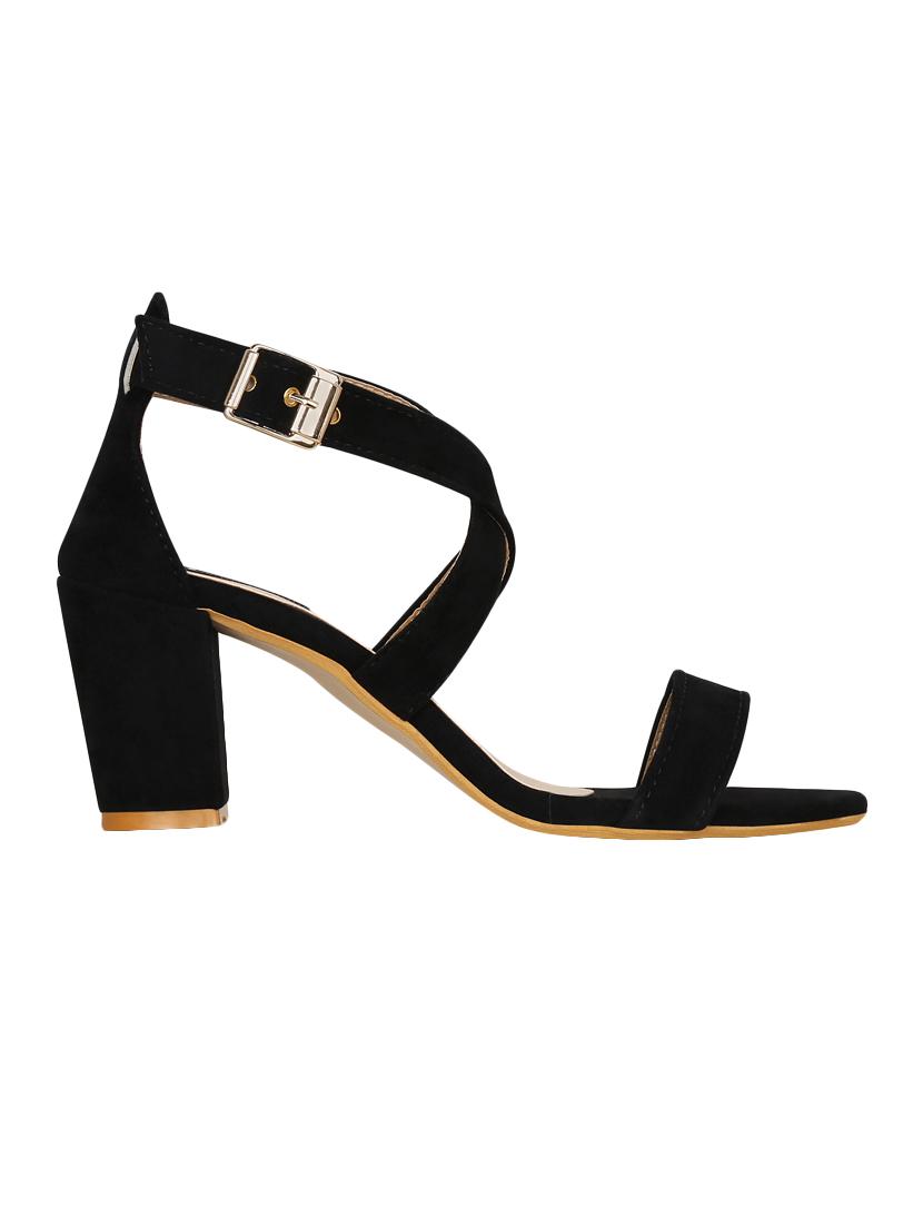 black suede closed back sandals - 15176482 - Zoom Image - 2