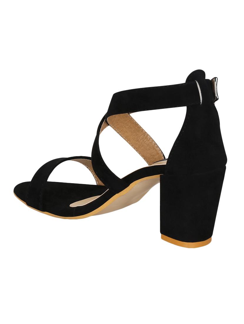 black suede closed back sandals - 15176482 - Zoom Image - 3