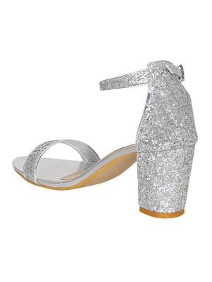 silver ankle strap sandal - 15176487 - Standard Image - 3