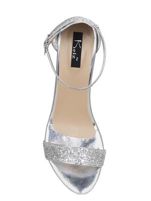 silver ankle strap sandal - 15176487 - Standard Image - 4