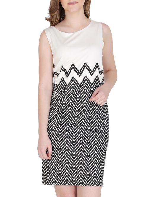 black printed sheath dress - 15176719 - Very Small Image - 1