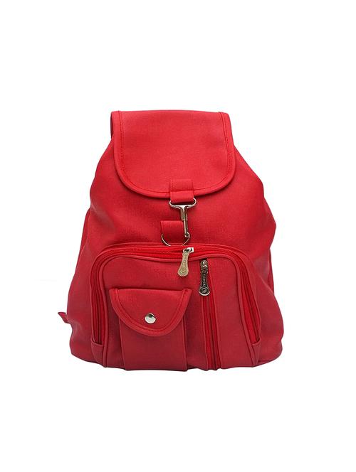 red leatherette regular backpack - 15177074 - Very Small Image - 1