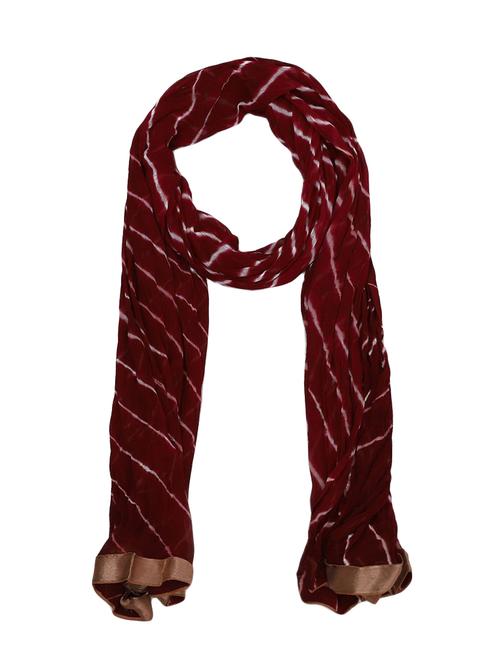maroon cotton dupatta - 15177195 - Very Small Image - 1