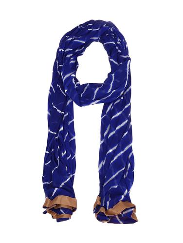 blue cotton printed dupatta - 15177196 - Very Small Image - 1