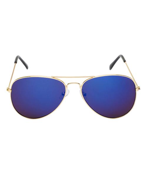 Alee Men Golden Aviator Sunglass - 15177249 - Standard Image - 1