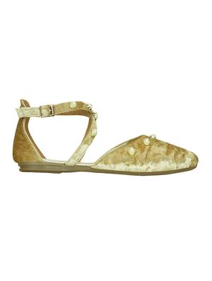 gold closed back sandal - 15177291 - Standard Image - 2