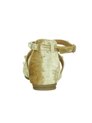 gold closed back sandal - 15177291 - Standard Image - 3