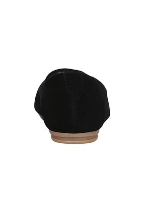 black faux leather slip on ballerina - 15177293 - Standard Image - 3