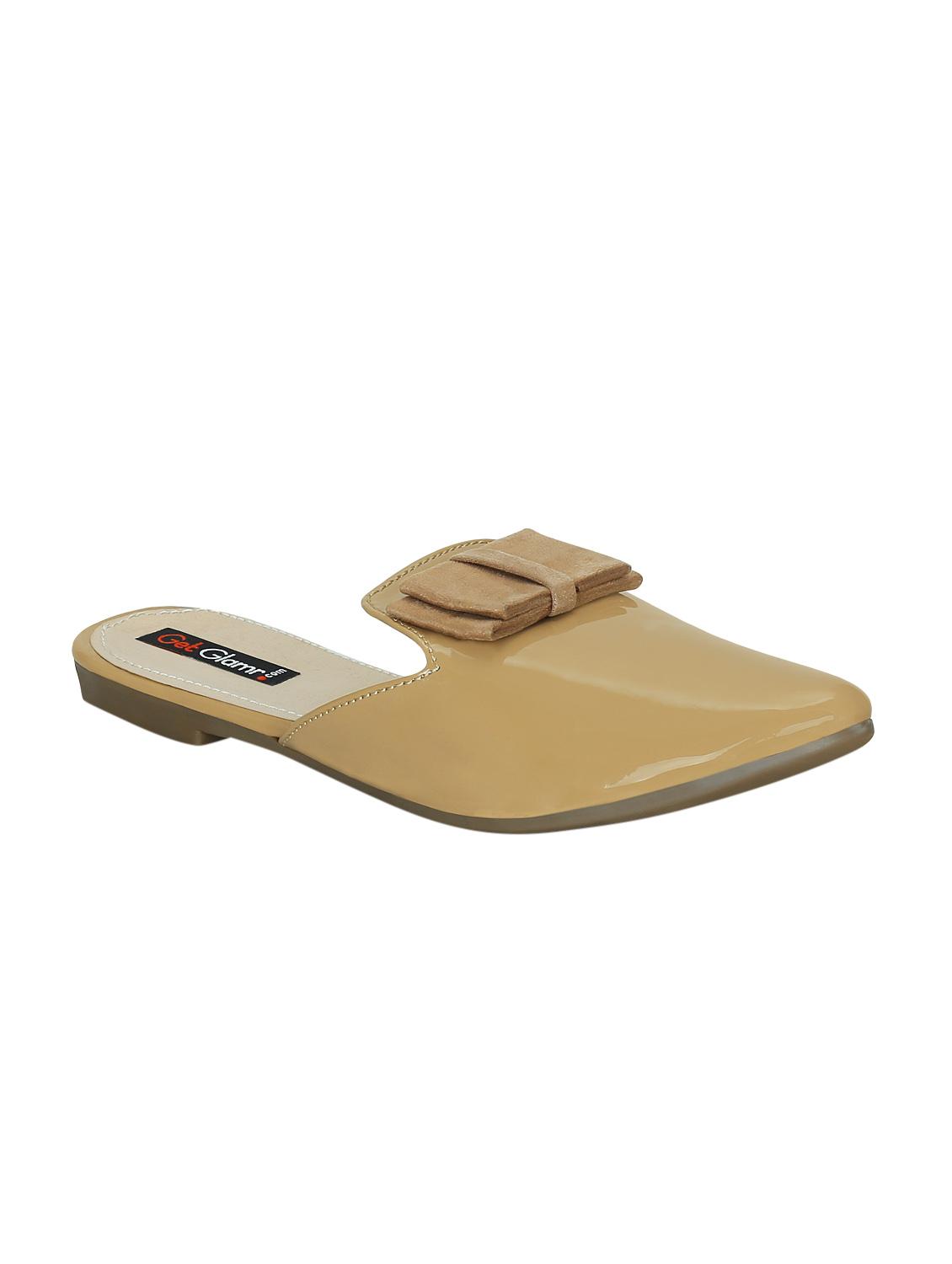 beige faux leather mules sandals - 15177297 - Zoom Image - 1