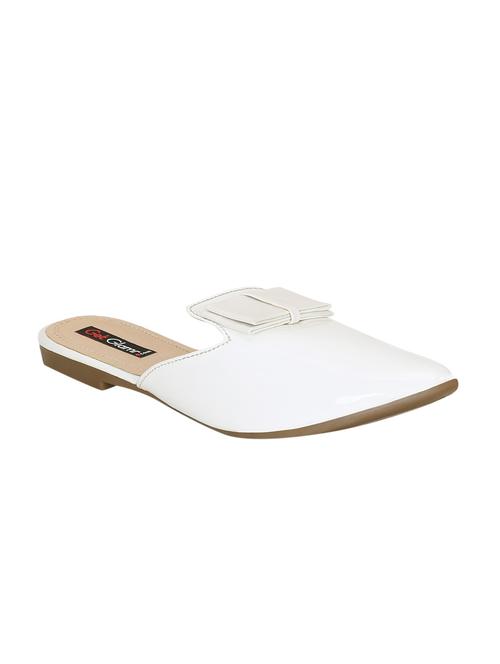 white faux leather mules sandals - 15177300 - Standard Image - 1