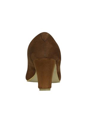 tan faux leather slip on pumps - 15177304 - Standard Image - 3
