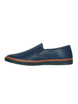 blue leatherette casual slipon - 15177334 - Standard Image - 2