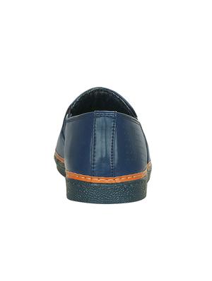 blue leatherette casual slipon - 15177334 - Standard Image - 3