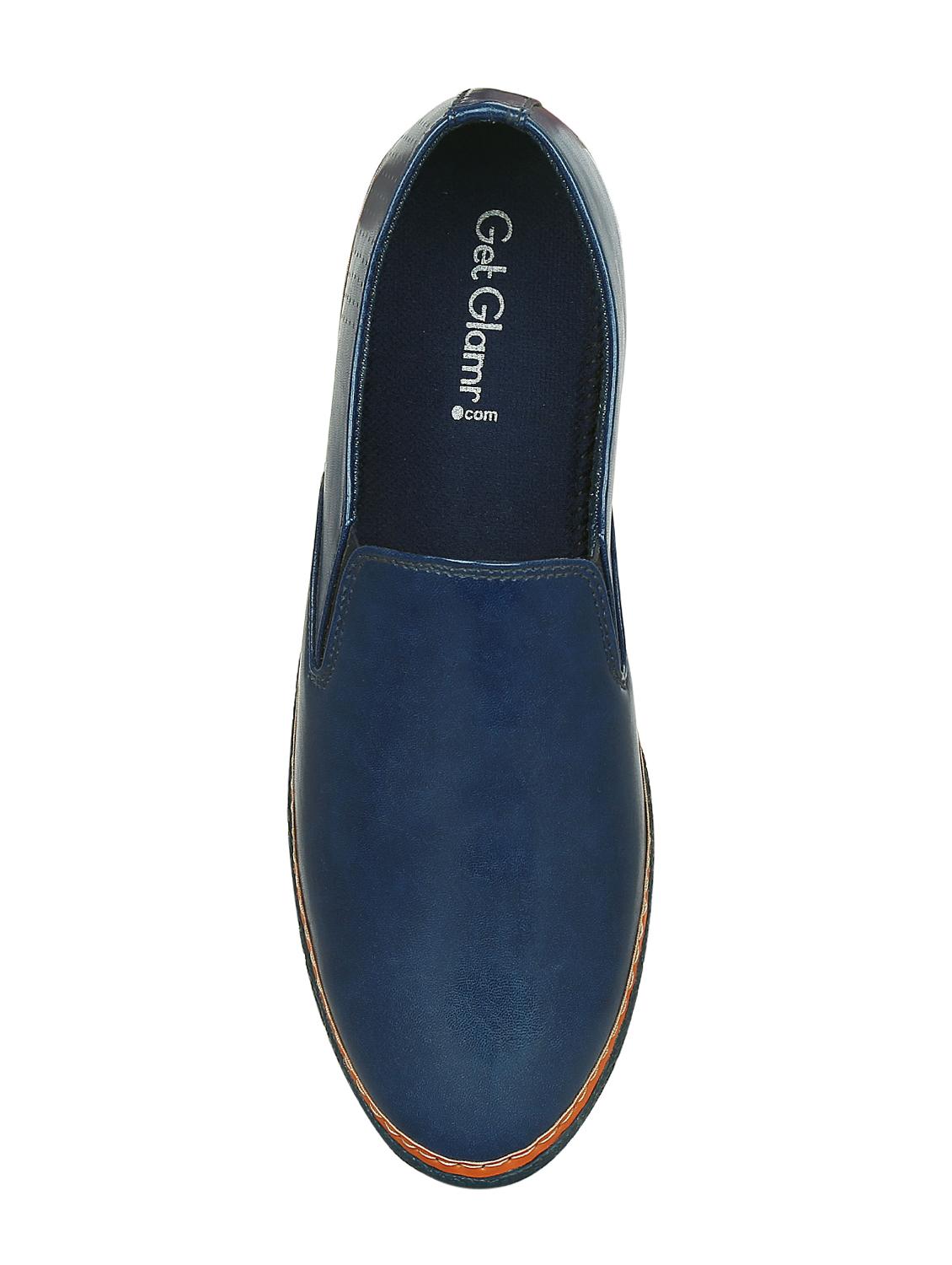 blue leatherette casual slipon - 15177334 - Zoom Image - 4
