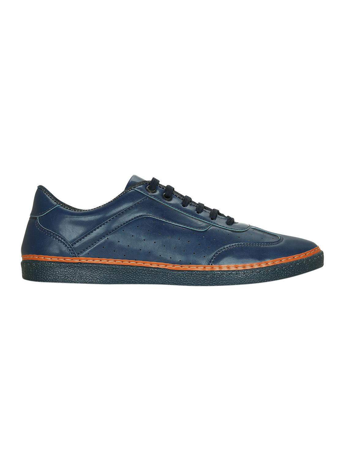 blue leatherette lace up sneaker - 15177337 - Zoom Image - 2